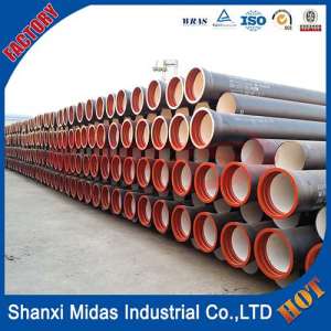 Centrifugal ISO2531 450mm Class K9 Cement Lined Ductile Cast Iron Pipe